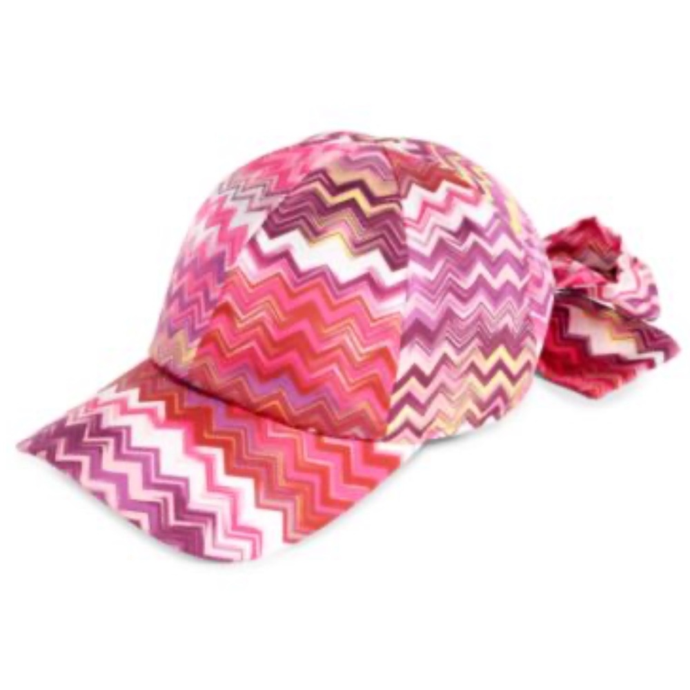 MISSONI Zigzag Silk Baseball Cap. New